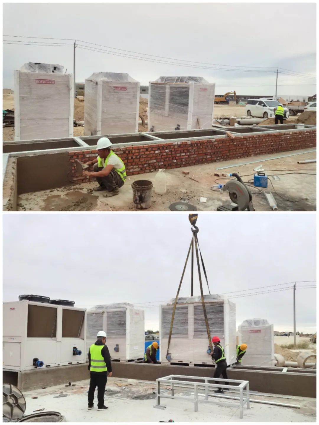 國慶佳節，華天成奮戰一線助力蒙牛集團供暖和熱水項目節能減碳！